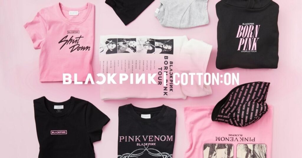 black pink and cotton on collaboration